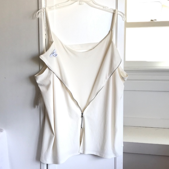 BAR III Sleeveless Blouse Tank Top Cream NWT Women’s Plus Size 4X - Picture 3 of 16